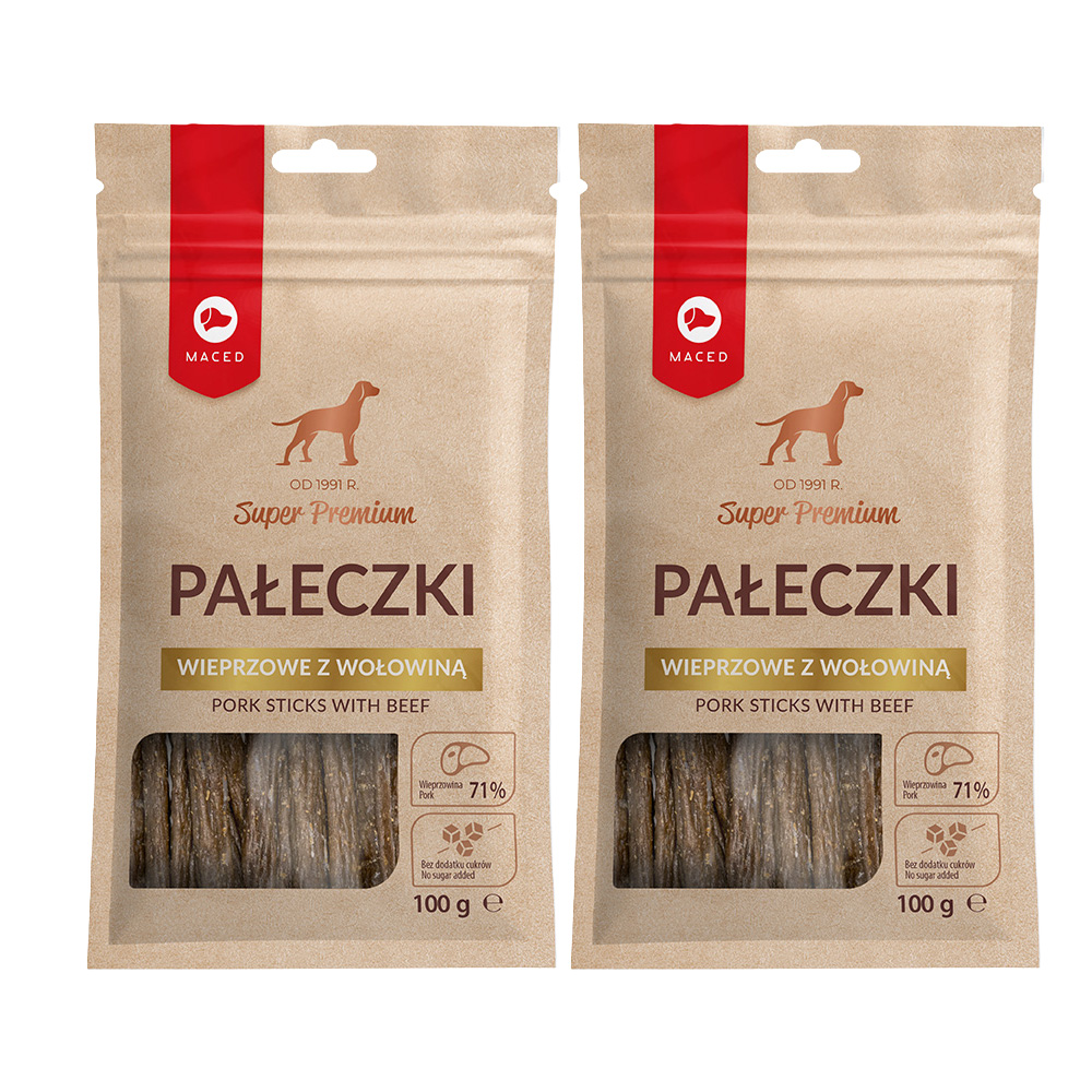 Maced Przysmak dla Psa Pałeczki Wieprzowe 2x100g